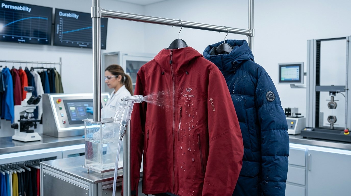 غسيل ملابس التزلج وجاكيتات الريش واستعادة طبقة DWR وغشاء Gore-Tex بالكويت